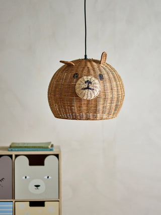 Lampenkap rotan naturel Lilu Ø40×30 cm van Bloomingville Mini, toegepast in een sfeervolle interieursetting