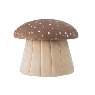 Lue poef polyester bruin 37cm van Bloomingville Mini, duidelijk als hoofdfoto afgebeeld