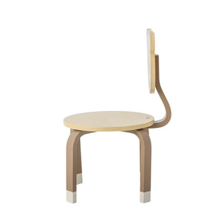 Marle kinderstoel hout bruin van Bloomingville Mini, aan de achterzijde met constructie zichtbaar