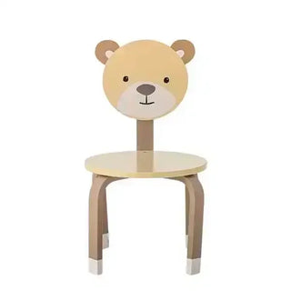 Marle kinderstoel hout bruin van Bloomingville Mini, met materiaal en structuur van dichtbij zichtbaar