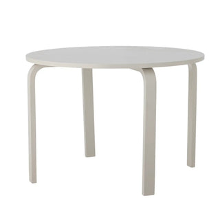 Marle tafel hout beige 65cm van Bloomingville Mini, aan de achterzijde met constructie zichtbaar
