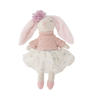 Milly konijnenpop multicolor van Bloomingville Mini, met materiaal en structuur van dichtbij zichtbaar