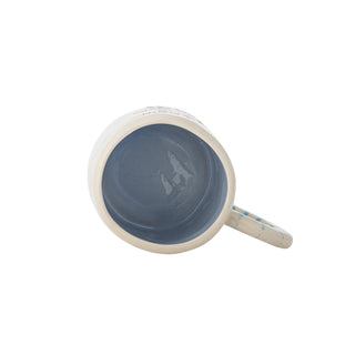Mok aardewerk beige Cloudy - 225ml van Bloomingville Mini, van bovenaf met vorm en indeling zichtbaar