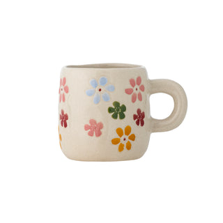 Mok aardewerk bloemen Millie - 110ml van Bloomingville Mini, duidelijk als hoofdfoto afgebeeld
