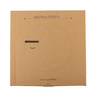 Moony wandspiegel multiplex multicolor 40cm van Bloomingville Mini, van dichtbij met materiaal en afwerking zichtbaar
