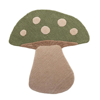 Mushroom vloerkleed groen 90cm van Bloomingville Mini, duidelijk als hoofdfoto afgebeeld