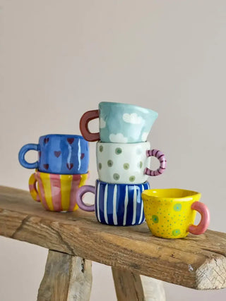 Nini mokken - set van 6 van Bloomingville Mini, toegepast in een sfeervolle interieursetting
