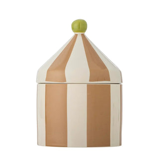 Opbergpot aardewerk beige 25cm van Bloomingville Mini, duidelijk als hoofdfoto afgebeeld