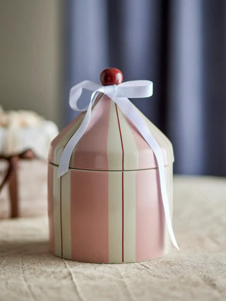 Opbergpot aardewerk roze Cimmi 25cm van Bloomingville Mini, toegepast in een sfeervolle interieursetting