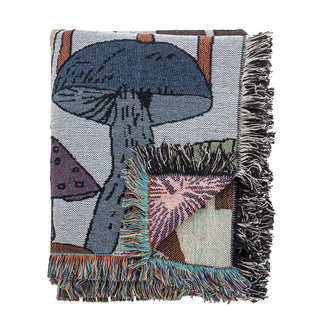 Plaid gerecycled katoen Sonam 130×160 cm van Bloomingville Mini, duidelijk als hoofdfoto afgebeeld
