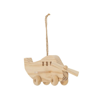 Plane mobiel grenen naturel 25cm van Bloomingville Mini, aan de achterzijde met afwerking zichtbaar