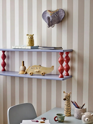 Puk pot met deksel aardewerk bruin 12cm van Bloomingville Mini, in een gestileerde detailopstelling