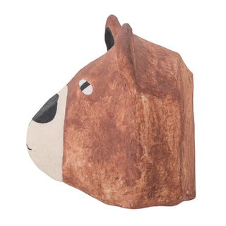 Teda wanddecoratie papier-maché bruin 29cm van Bloomingville Mini, vanuit een aanvullend productaanzicht