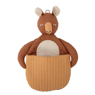 Toto wandmand linnen bruin 46cm van Bloomingville Mini, duidelijk als hoofdfoto afgebeeld