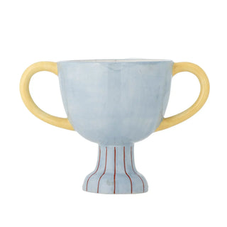 Trophy bloempot keramiek 16cm van Bloomingville Mini, van bovenaf met vorm en indeling zichtbaar
