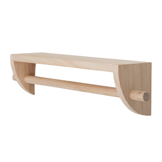 Wandplank Paulowniahout naturel Mingus van Bloomingville Mini, duidelijk als hoofdfoto afgebeeld