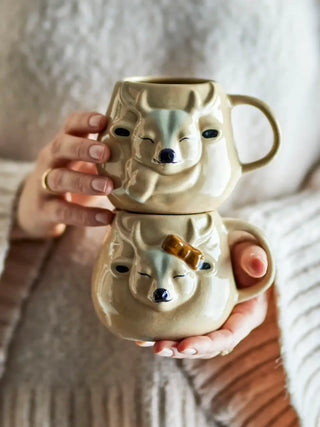 Mok aardewerk beige Rudolph - set van 2 van Bloomingville, toegepast in een sfeervolle interieursetting