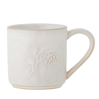 Mok aardewerk beige winter 01 - 300ml van Bloomingville, duidelijk als hoofdfoto afgebeeld