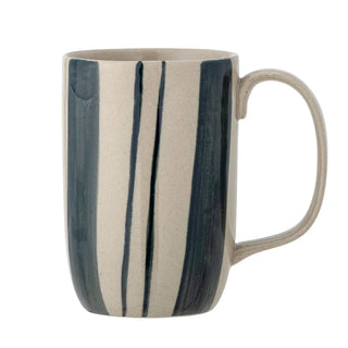 Mok aardewerk blauw Allium - 350ml van Bloomingville, duidelijk als hoofdfoto afgebeeld