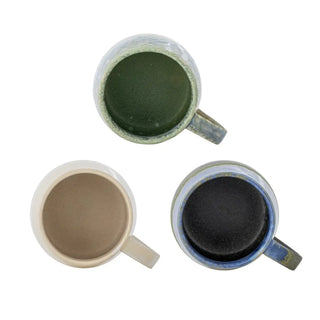 Mok aardewerk blauw Cloe - set van 3 van Bloomingville, aan de achterzijde met afwerking zichtbaar