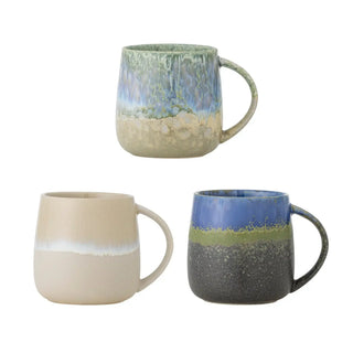 Mok aardewerk blauw Cloe - set van 3 van Bloomingville, duidelijk als hoofdfoto afgebeeld