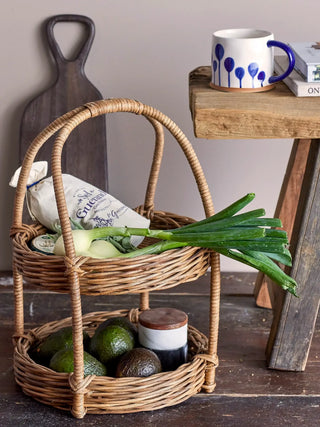 Mok aardewerk blauw Linora - set van 3 van Bloomingville, in een gestileerde productopstelling