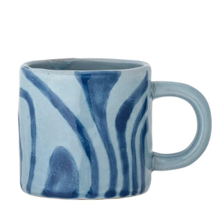 Mok aardewerk blauw Ninka van Bloomingville, duidelijk als hoofdfoto afgebeeld