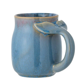 Mok aardewerk blauw Rinat 550ml van Bloomingville, vanuit een aanvullend productaanzicht