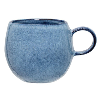 Mok aardewerk blauw Sandrine van Bloomingville, duidelijk als hoofdfoto afgebeeld