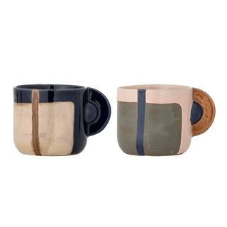 Mok aardewerk Bolivia 350ml - set van 2 van Bloomingville, duidelijk als hoofdfoto afgebeeld