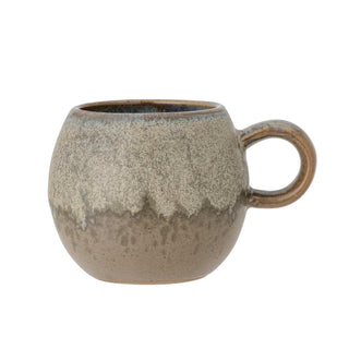 Mok aardewerk bruin Paula - 275ml van Bloomingville, met materiaal en structuur van dichtbij zichtbaar