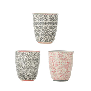 Mok aardewerk Cécile 300ml - set van 3 van Bloomingville, duidelijk als hoofdfoto afgebeeld