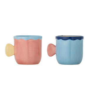 Mok aardewerk multi Willy 200ml - set van 2 van Bloomingville, vanuit een aanvullend productaanzicht
