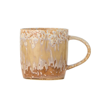 Mok aardewerk nature Milani 400ml van Bloomingville, van bovenaf met vorm en indeling zichtbaar