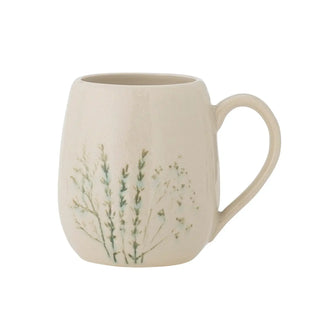 Mok aardewerk naturel Bea - 400ml van Bloomingville, van bovenaf met vorm en indeling zichtbaar