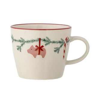 Mok beige Yule 300ml - set van 2 van Bloomingville, duidelijk als hoofdfoto afgebeeld
