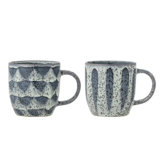 Mok grijs Ramie 350ml - set van 2 van Bloomingville, duidelijk als hoofdfoto afgebeeld