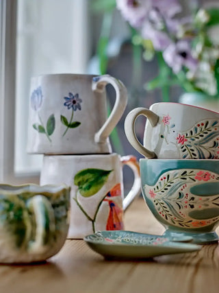 Mok groen rosalynde 400ml - 4 stuks van Bloomingville, in een gestileerde detailopstelling