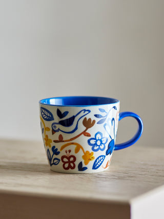 Mokkenset aardewerk blauw Figuria - 4 stuks van Bloomingville, toegepast in een sfeervolle interieursetting