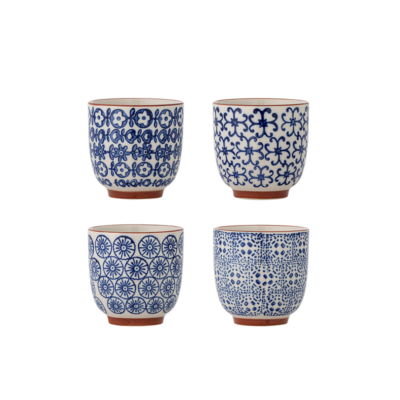 Mokkenset blauw Karine - set van 4 van Bloomingville, duidelijk als hoofdfoto afgebeeld