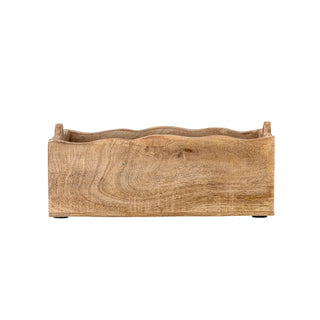 Opbergbox mangohout Nonnie 20x28cm van Bloomingville, schuin bekeken met vorm en afwerking zichtbaar