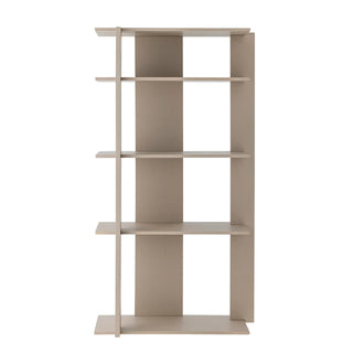 Open kast grijs Norvida 64x120cm van Bloomingville, van bovenaf met vorm en indeling zichtbaar