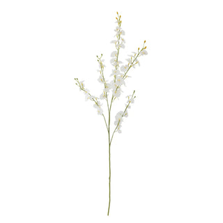 Orchidee kunstbloem wit van Bloomingville, aan de achterzijde met afwerking zichtbaar