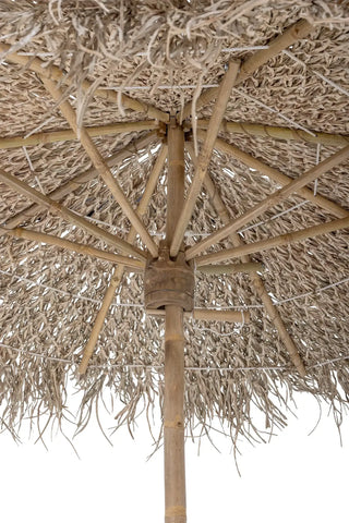 Parasol bamboe nature Noia van Bloomingville, vanuit een aanvullend productaanzicht