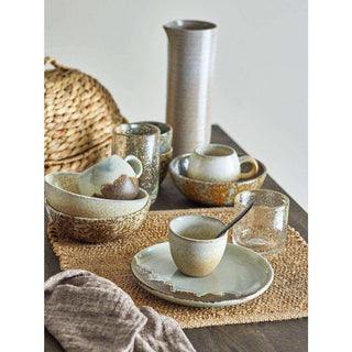 Paula plate blue brown 20cm - Het Adres