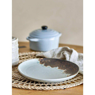 Plato Paula azul marrón 20cm - Het Adres