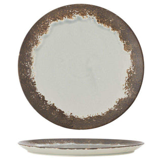 Paula plate brown blue brown 26 cm - Het Adres