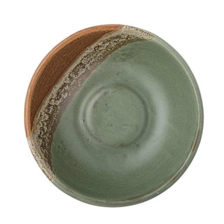 Paula schaaltje groen en oranje 16cm van Bloomingville, van dichtbij met materiaal en afwerking zichtbaar