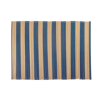 Placemat bamboe blauw Marola - set van 4 van Bloomingville, duidelijk als hoofdfoto afgebeeld