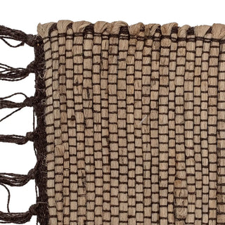 Placemat jute bruin Im 35x50cm van Bloomingville, van dichtbij met materiaal en afwerking zichtbaar